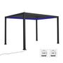 Voir la diapositive 3 : SWEEEK Pergola bioclimatique électrique 3x4m. aluminium. à lames orientables avec éclairage LED + store 3m + store 4m