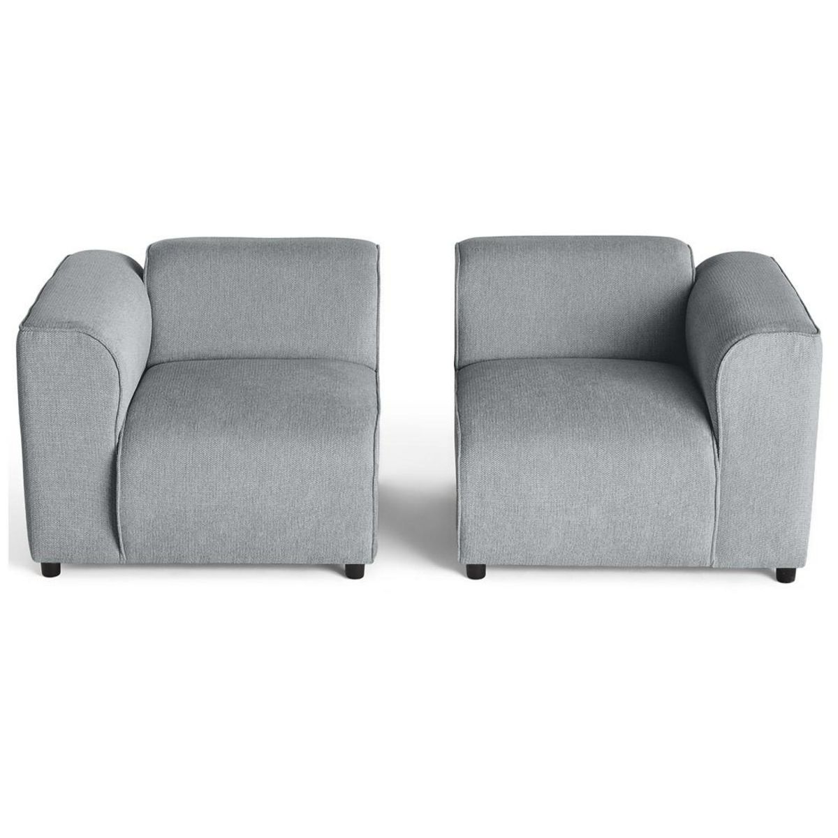 LISA DESIGN Suaro - canapé modulable 2 places en tissu texturé