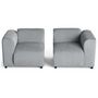 Voir la diapositive 3 : LISA DESIGN Suaro - canapé modulable 2 places en tissu texturé