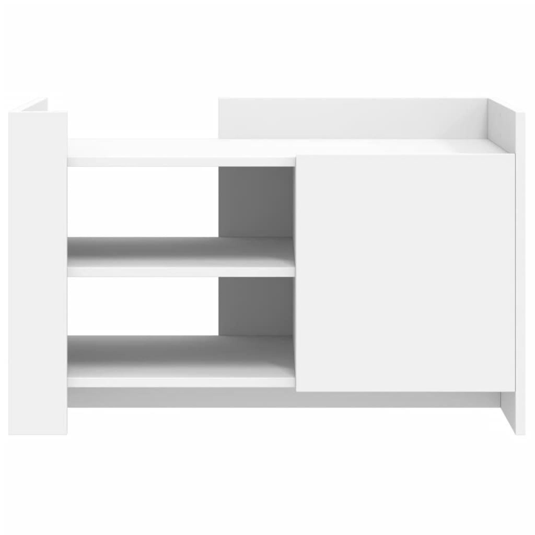 Voir la diapositive 4 : VIDAXL Table basse blanc 80x50x50 cm bois d'ingenierie