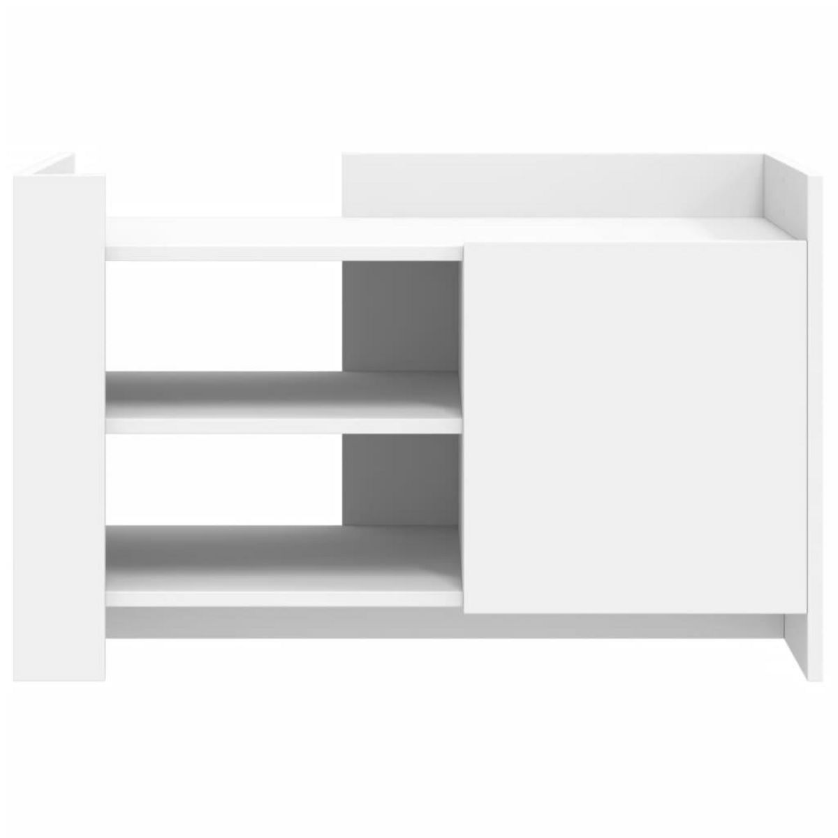 VIDAXL Table basse blanc 80x50x50 cm bois d'ingenierie