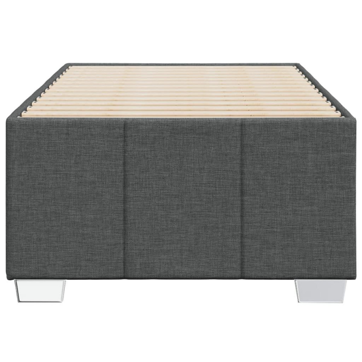 VIDAXL Cadre de lit sans matelas gris fonce 90x190 cm tissu