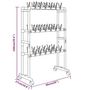 Voir la diapositive 6 : VIDAXL Etagere a chaussures avec roulettes Argente 66x27x100 cm