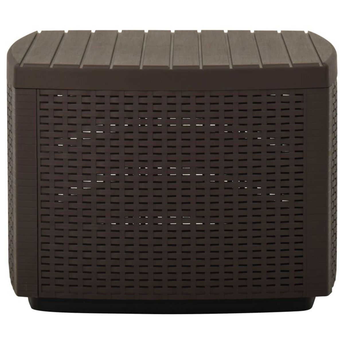 VIDAXL Table de jardin Moka 53x53x40 cm Plastique