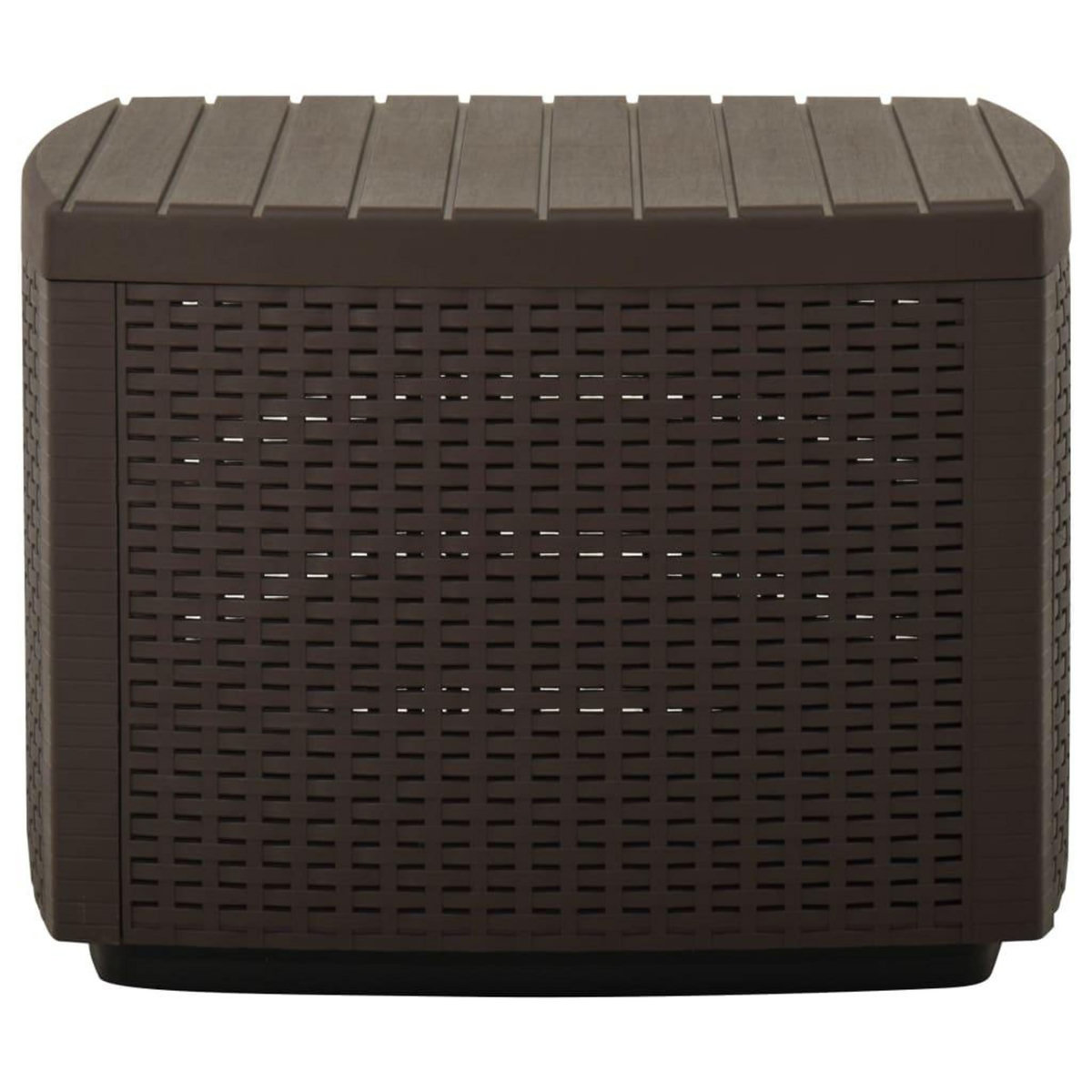 VIDAXL Table de jardin Moka 53x53x40 cm Plastique