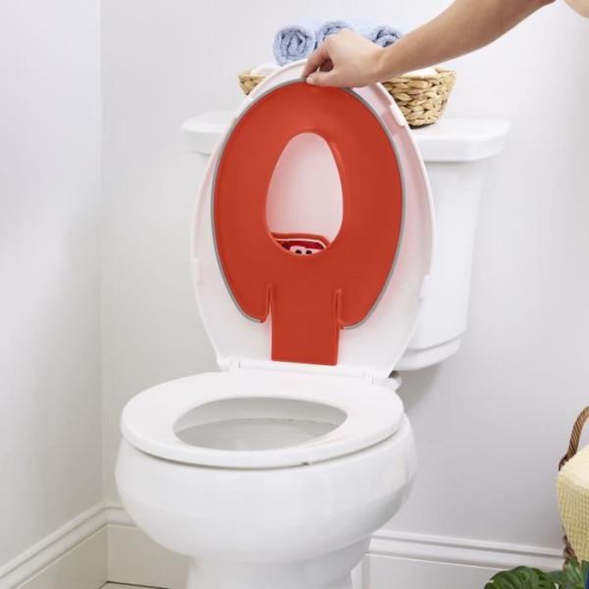 Voir la diapositive 2 : DISNEY BABY DISNEY BABY- CARS- Réducteur de lunette de toilette enfant universel adhésif?, innovant, Installation rapide, semi-permanent