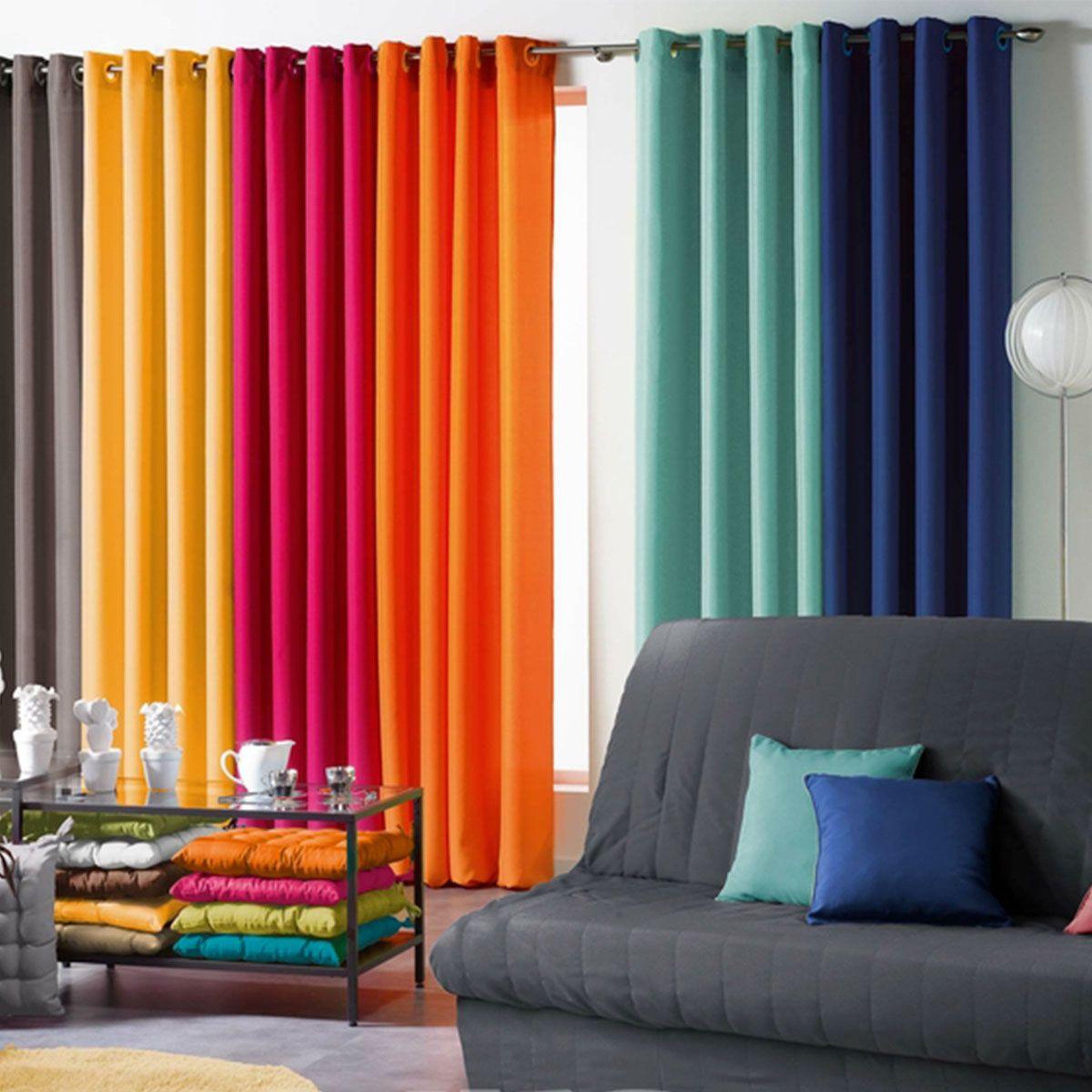 Voir la diapositive 3 : Douceur d'Intérieur Housse de clic-clac  essentiel  200cm noir