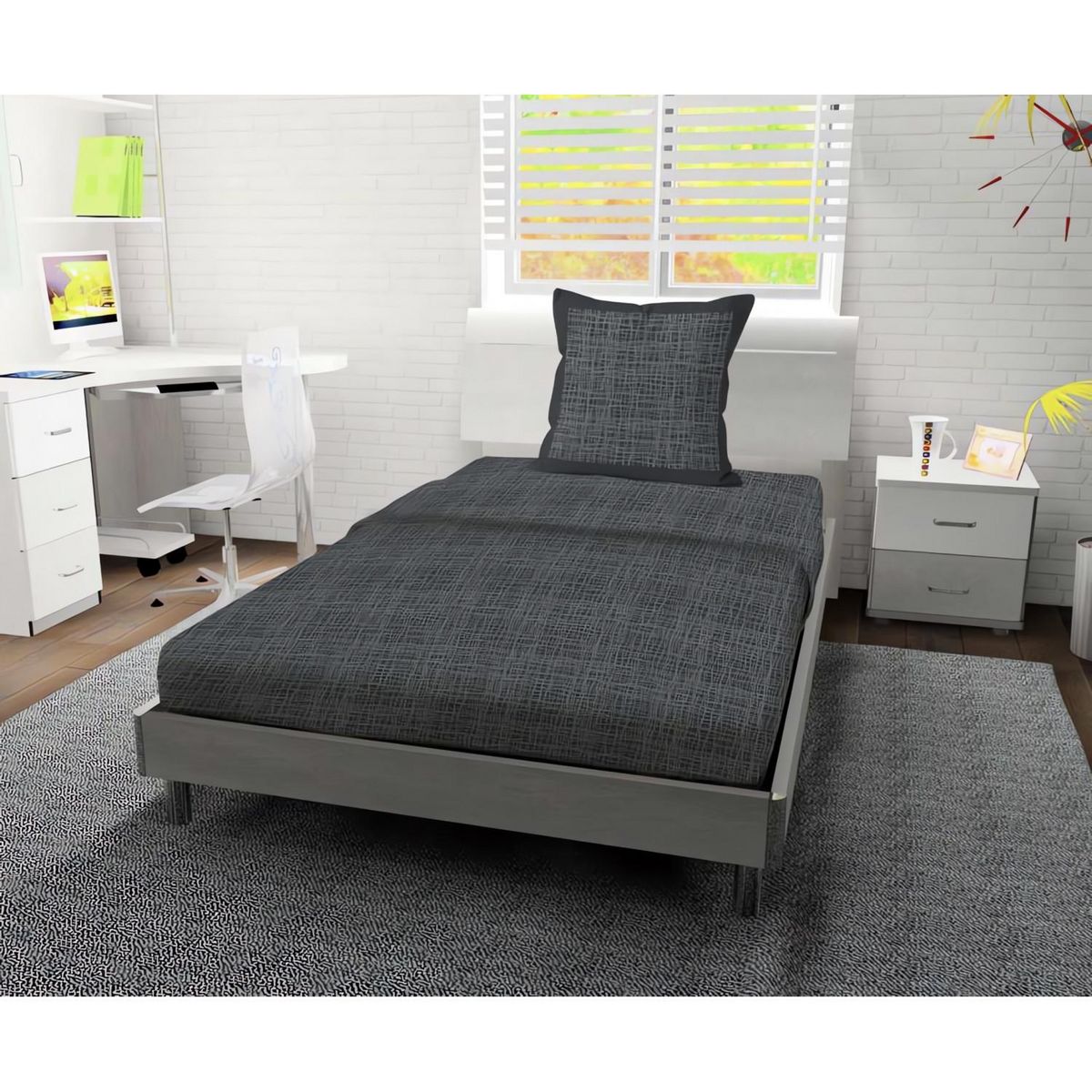 SOLEIL D'OCRE Parure de draps en coton 57 Fils GALAXY, par Soleil d'ocre