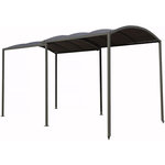 Habitat et Jardin Carport en métal extensible   Mathis  - 303/566 x 295 x 240 cm - Gris