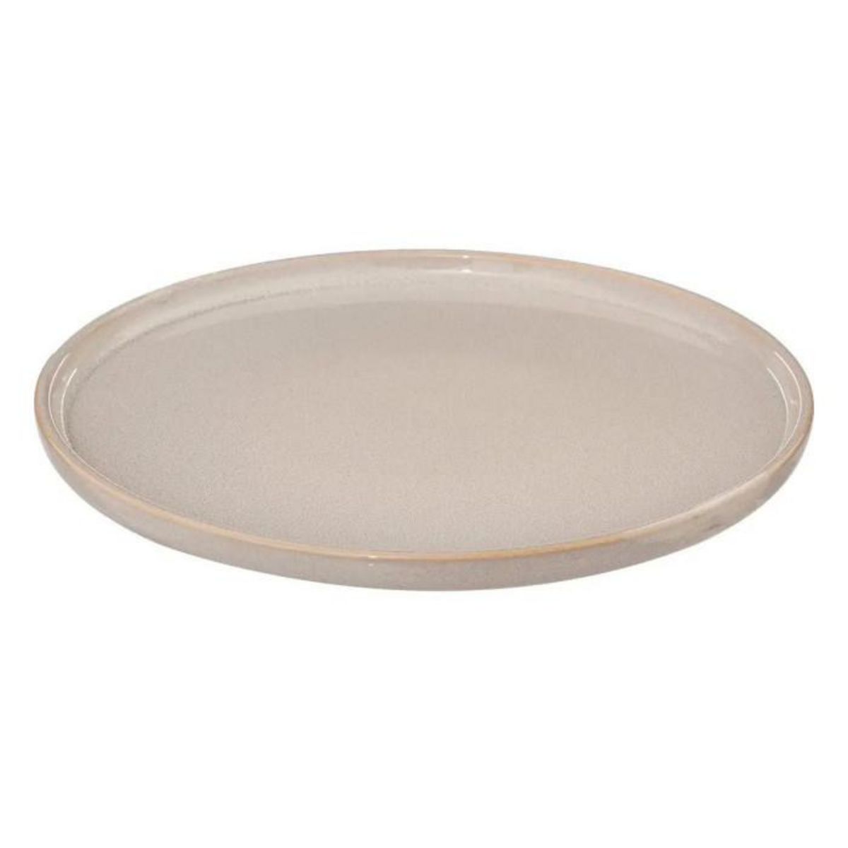 SECRET DE GOURMET Lot de 6 Assiettes Plates  Terre Inconnue  27cm Beige