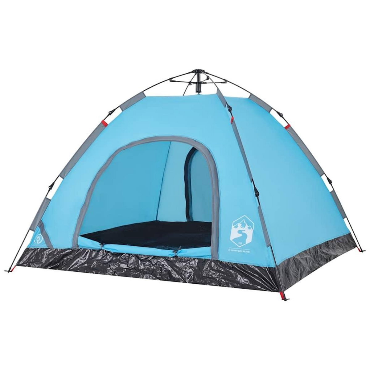 VIDAXL Tente de camping 3 personnes bleu liberation rapide