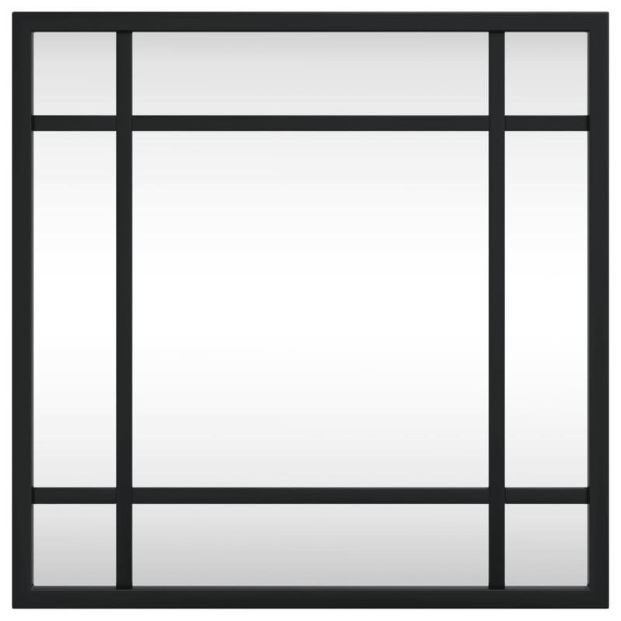 Voir la diapositive 3 : VIDAXL Miroir mural noir 30x30 cm carré fer