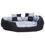 Voir la diapositive 4 : VIDAXL Coussin reversible lavable pour chien Gris et noir 110x80x23 cm