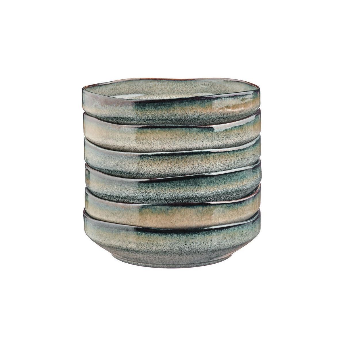 BJORN Assiette creuse GENESIS Ø21cm - 6 pièces - Terre