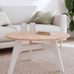 VIDAXL Dessus de table Ø80x1,5 cm rond bois massif de hetre