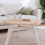 Voir la diapositive 1 : VIDAXL Dessus de table Ø80x1,5 cm rond bois massif de hetre