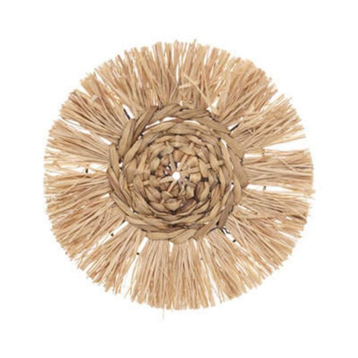 ATMOSPHERA Lot de 3 Décorations Murales  Raphia  35cm Naturel