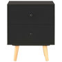 Voir la diapositive 4 : VIDAXL Tables de chevet 2 pcs Noir 40 x 30 x 50 cm Pin massif