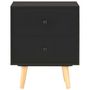 Voir la diapositive 4 : VIDAXL Tables de chevet 2 pcs Noir 40 x 30 x 50 cm Pin massif