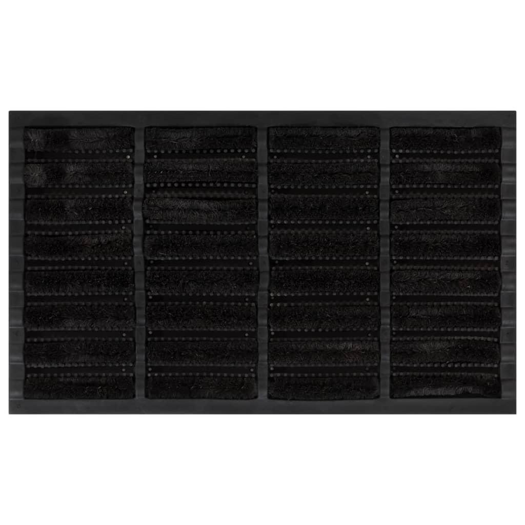 VIDAXL Paillasson rectangulaire 45x75 cm caoutchouc et fibre de coco