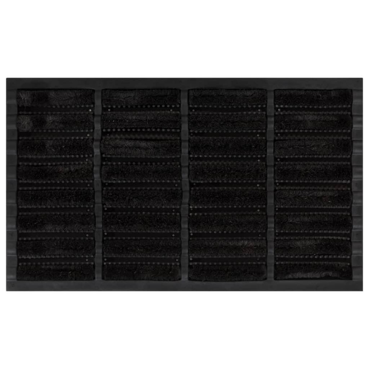 VIDAXL Paillasson rectangulaire 45x75 cm caoutchouc et fibre de coco