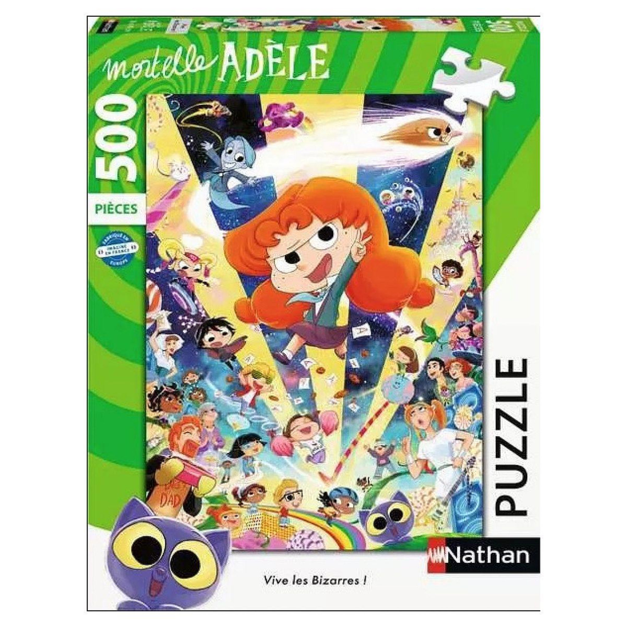 RAVENSBURGER Puzzle 500 p vives les bizarres ! - mortelle adele