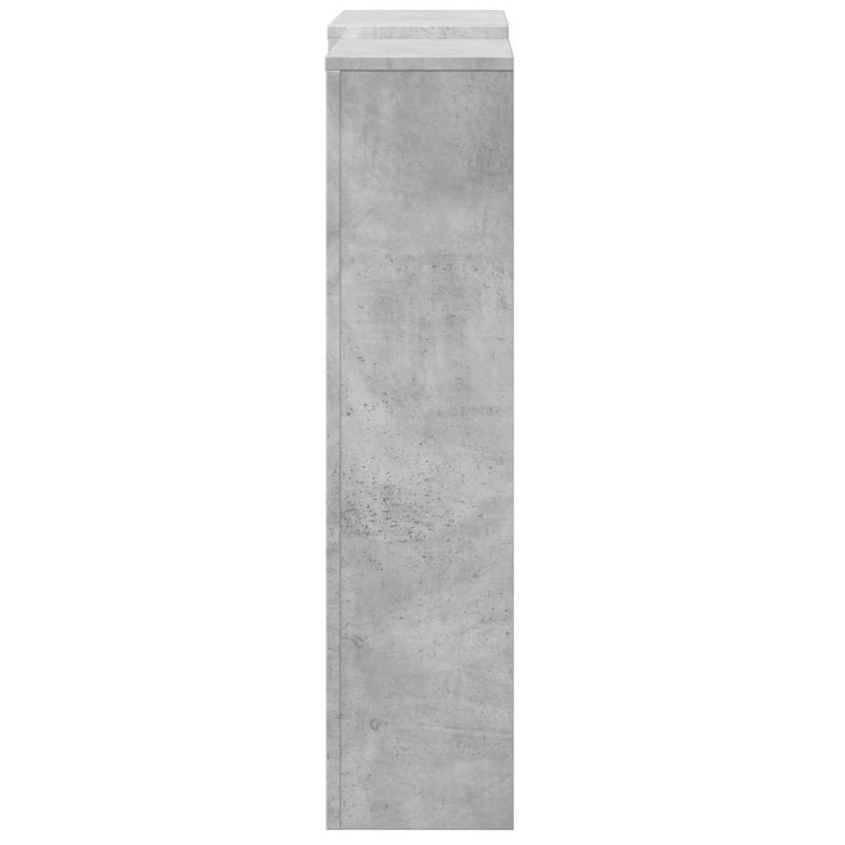VIDAXL Cache-radiateur gris beton 205x21,5x83,5 cm bois d'ingenierie