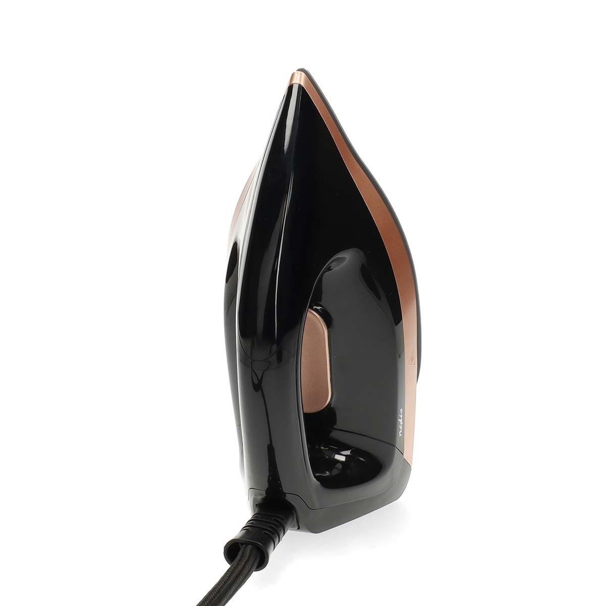 Voir la diapositive 6 : NEDIS Centrale Vapeur 2400W Fer à repasser Noir & Rose Gold 7bars Réservoir 1,5 L semelle Céramique Défroissage vertical Nedis