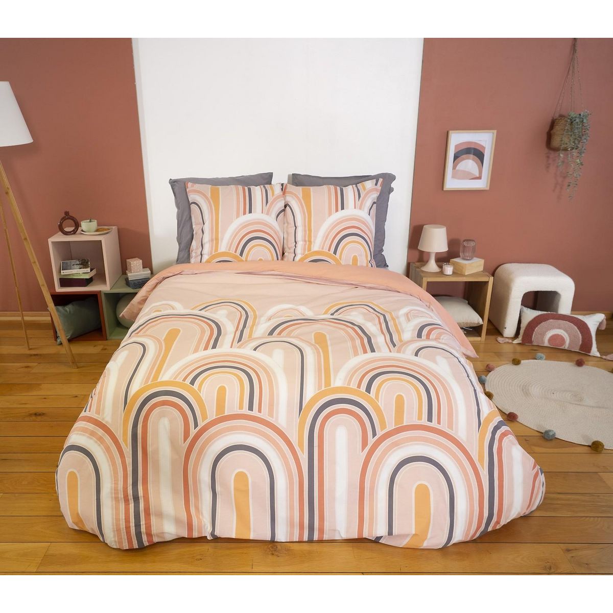 Home collection Parure de couette 2pcs 140x200cm better coton bci love