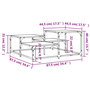 Voir la diapositive 6 : VIDAXL Table basse chene marron 87,5x87,5x40 cm bois d'ingenierie