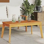VIDAXL Table a manger de jardin 100x55x45 cm bois massif d'acacia
