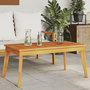 Voir la diapositive 1 : VIDAXL Table a manger de jardin 100x55x45 cm bois massif d'acacia