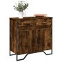 Voir la diapositive 1 : VIDAXL Buffet chene fume 79,5x35,5x74,5 cm bois d'ingenierie