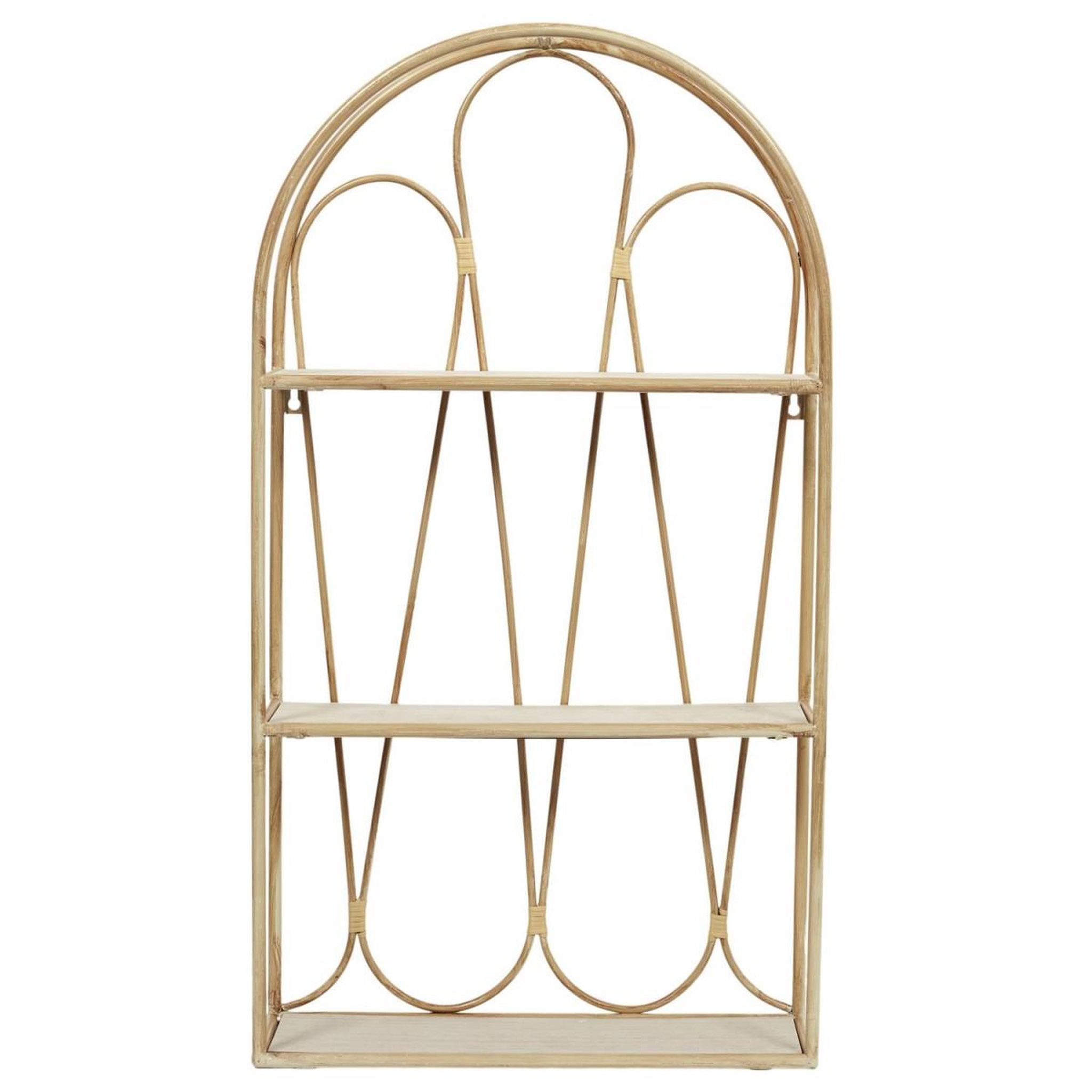 Voir la diapositive 2 : The Home Deco Factory Étagère murale arche  java  73cm naturel