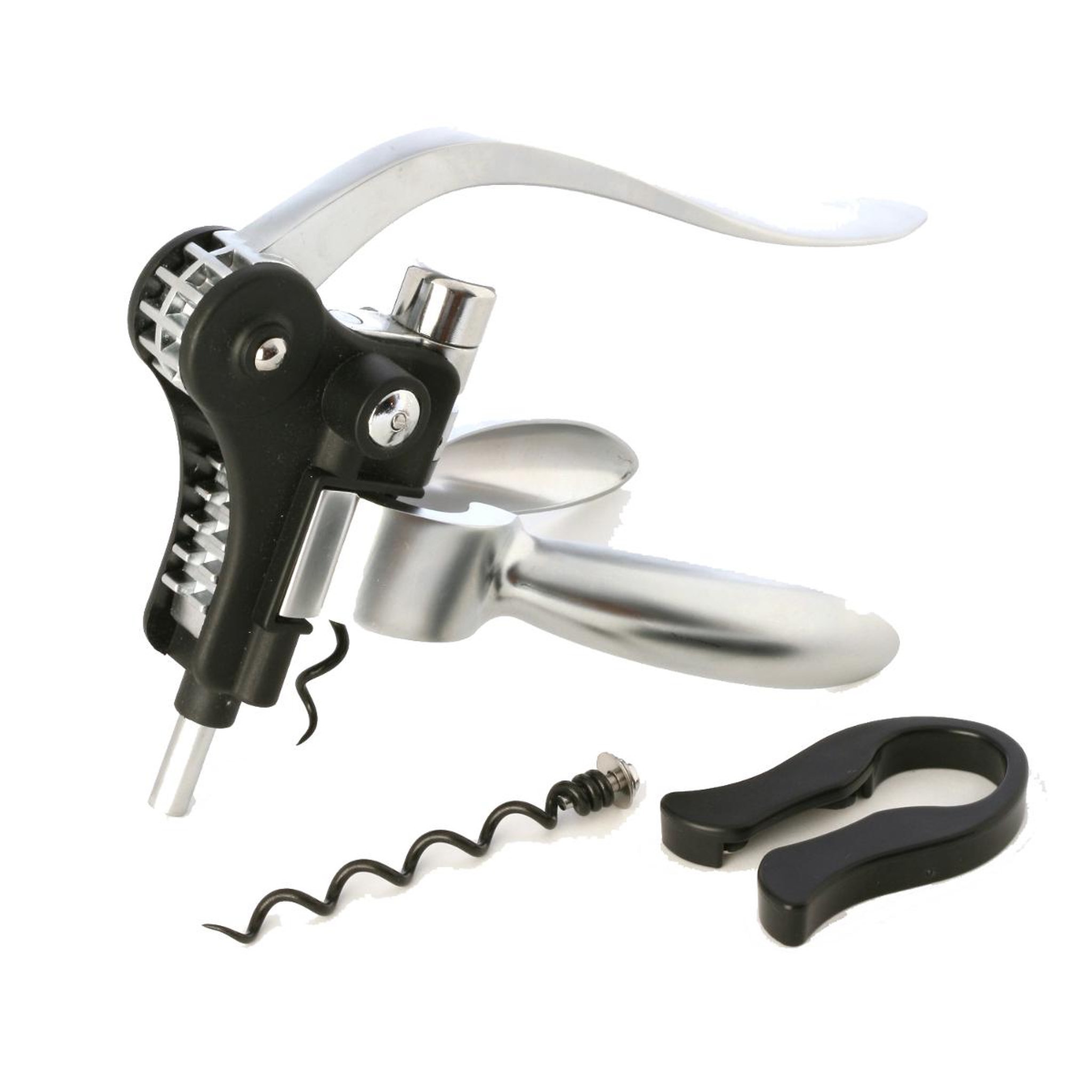 Voir la diapositive 2 : Coffret tire bouchon inox 3 pièces