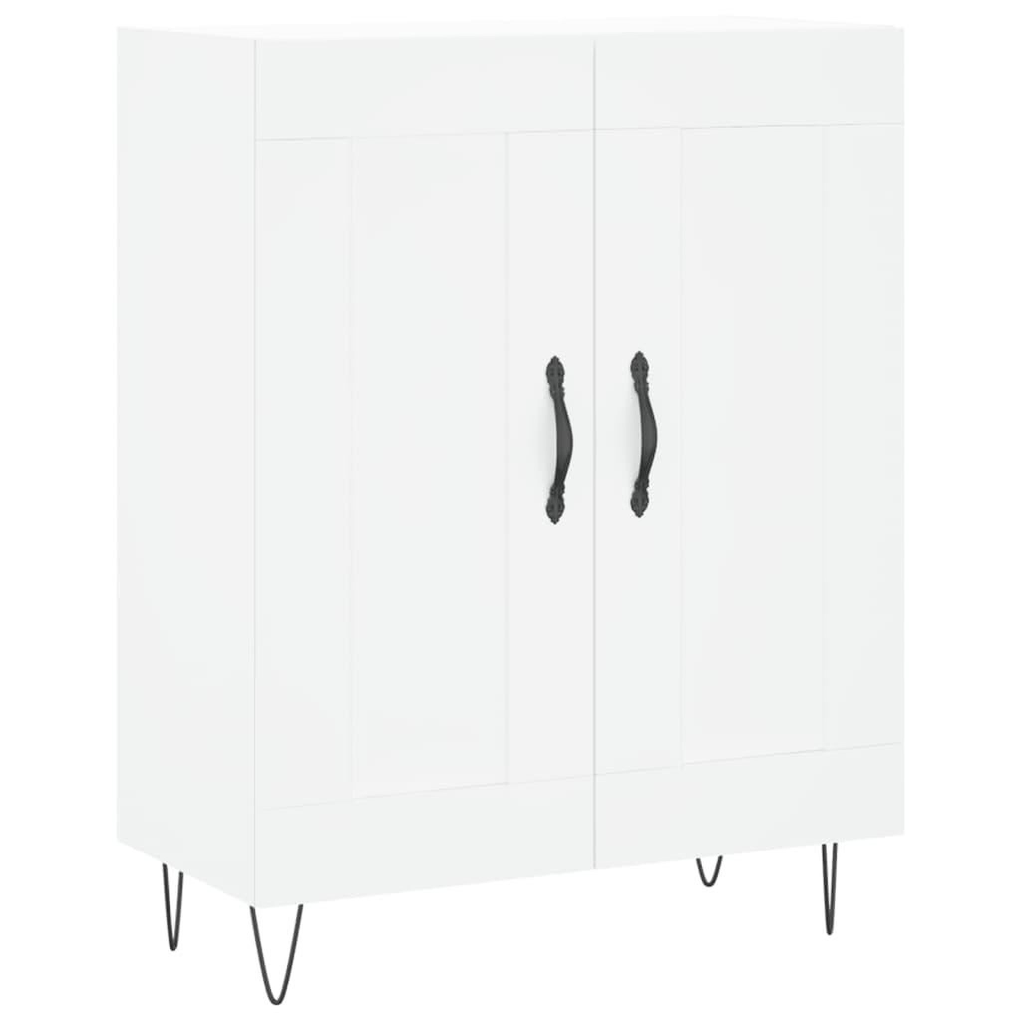 Voir la diapositive 2 : VIDAXL Buffet blanc 69,5x34x90 cm bois d'ingenierie