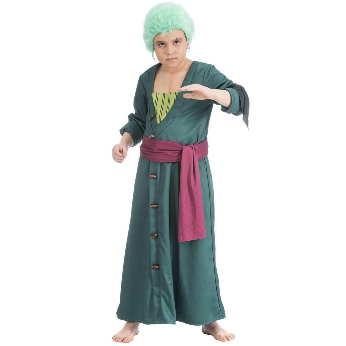 CHAKS Déguisement Zoro - One Piece - Garçon - 11/12 ans (145 à 152 cm)