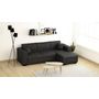 Voir la diapositive 1 : Canapé d'angle droit convertible 4 places avec coffre  de rangement revêtement tissu CARIBEA 