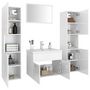 Voir la diapositive 3 : VIDAXL Ensemble de meubles de salle de bain Blanc brillant Agglomere