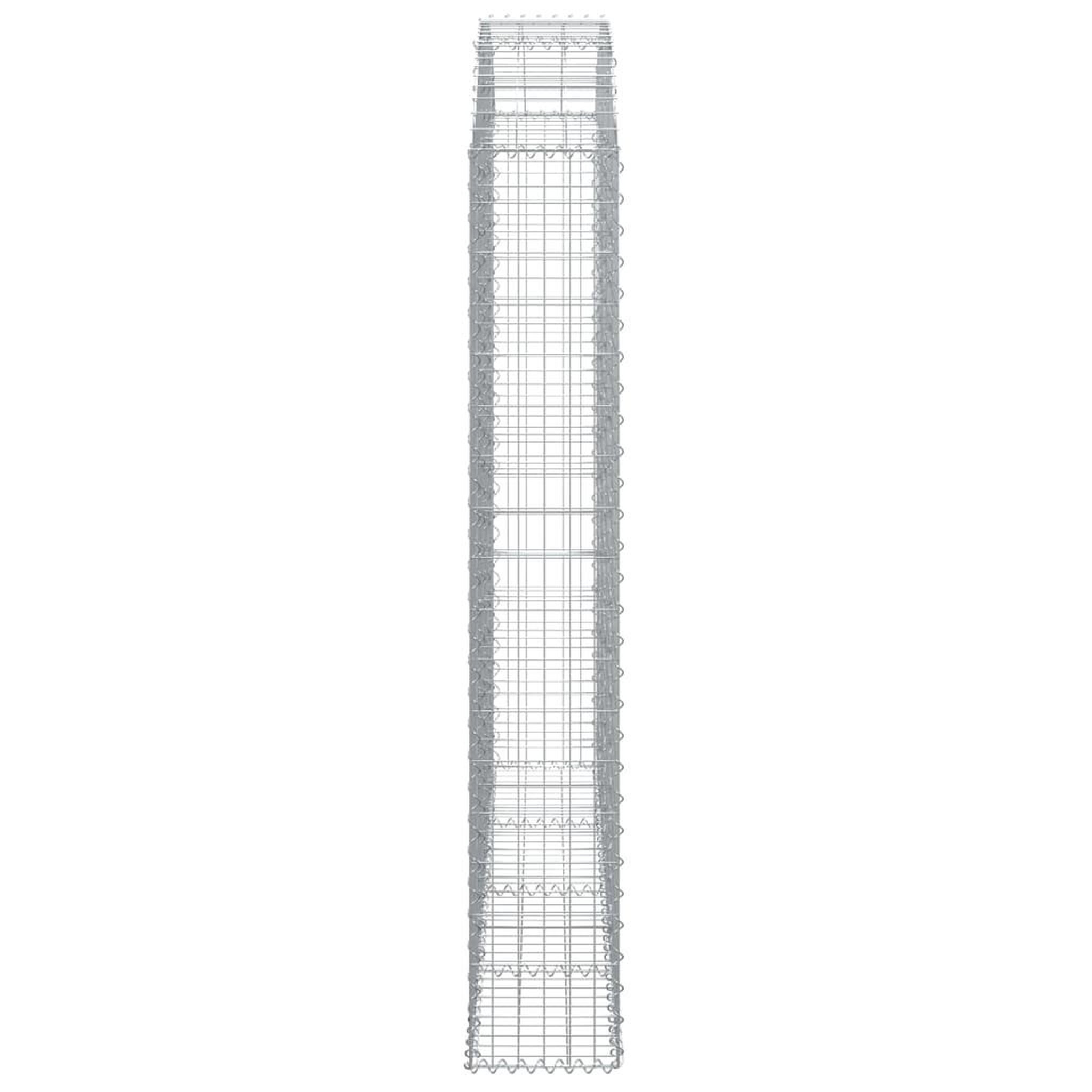 Voir la diapositive 4 : VIDAXL Panier de gabions arque 200x30x180/200 cm Fer galvanise