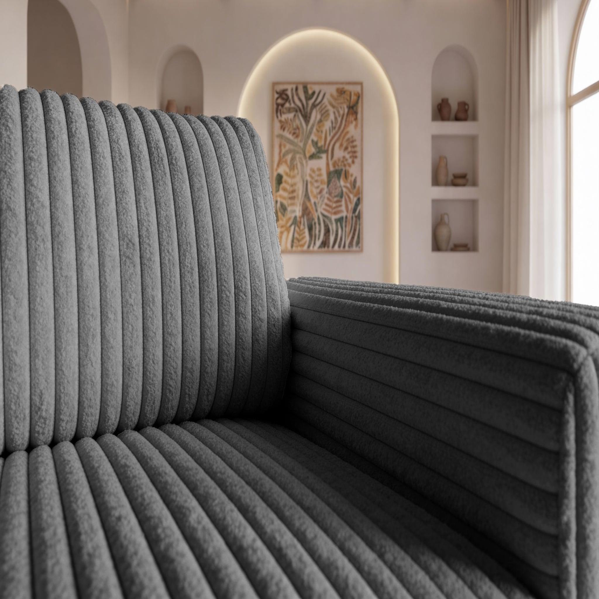 Voir la diapositive 4 : CASANOVA PARIS Caisa - fauteuil en velours côtelé