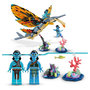 Voir la diapositive 4 : LEGO Avatar 75576 L'aventure du Skimwing, Jouet avec Minifigurines Jake Sully et Tonowari, et Animal, Avatar : La Voie de l'Eau