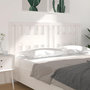 Voir la diapositive 4 : VIDAXL Tete de lit Blanc 166x4x100 cm Bois massif de pin