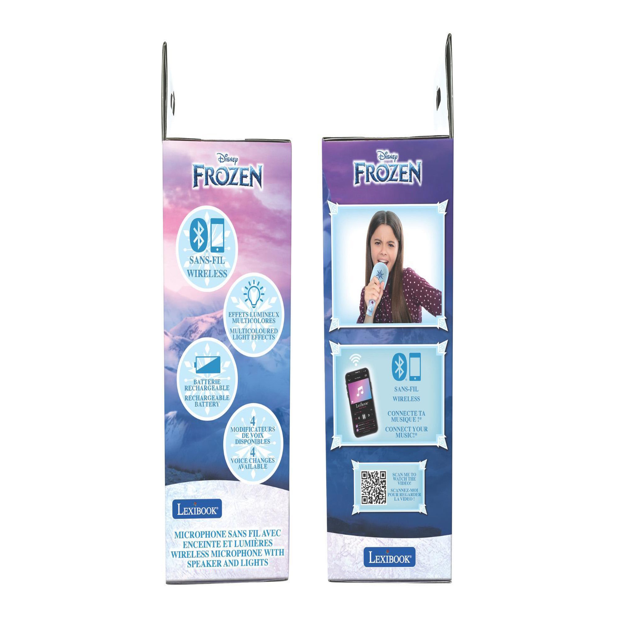 Voir la diapositive 5 : Lexibook Karaoke Microphone Bluetooth/Sans fil La reine des neiges avec effets sonores et lumineux