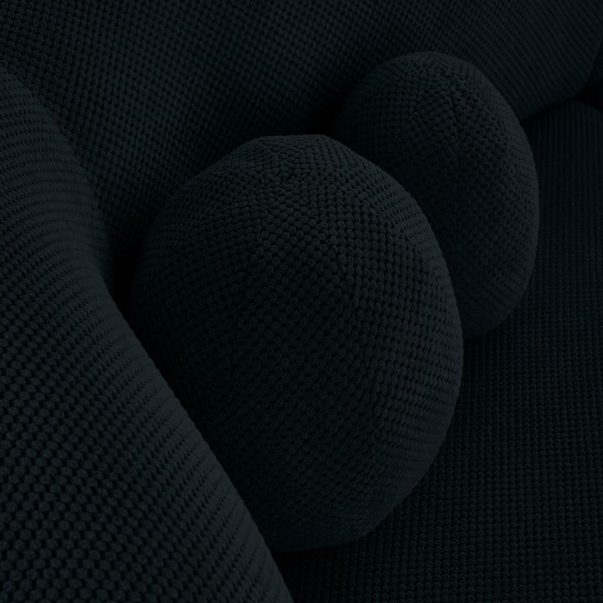 LISA DESIGN Charles - canapé droit 4 places avec double méridienne - assise profonde - en velours texturé