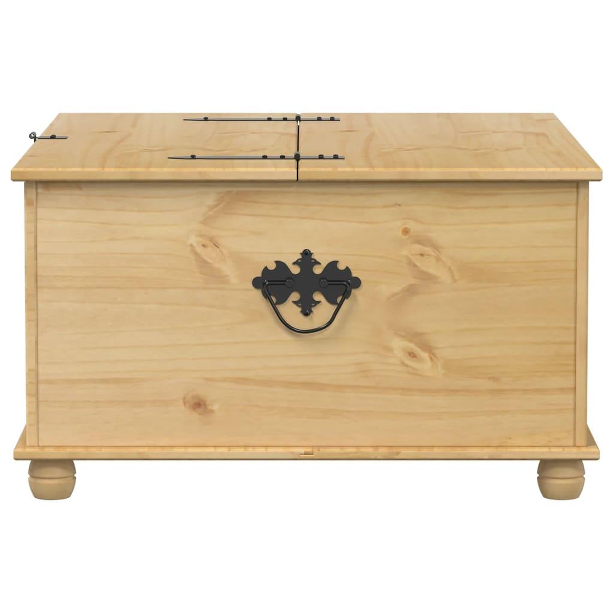Voir la diapositive 5 : VIDAXL Boîte de rangement  90x78x45 cm bois de pin massif