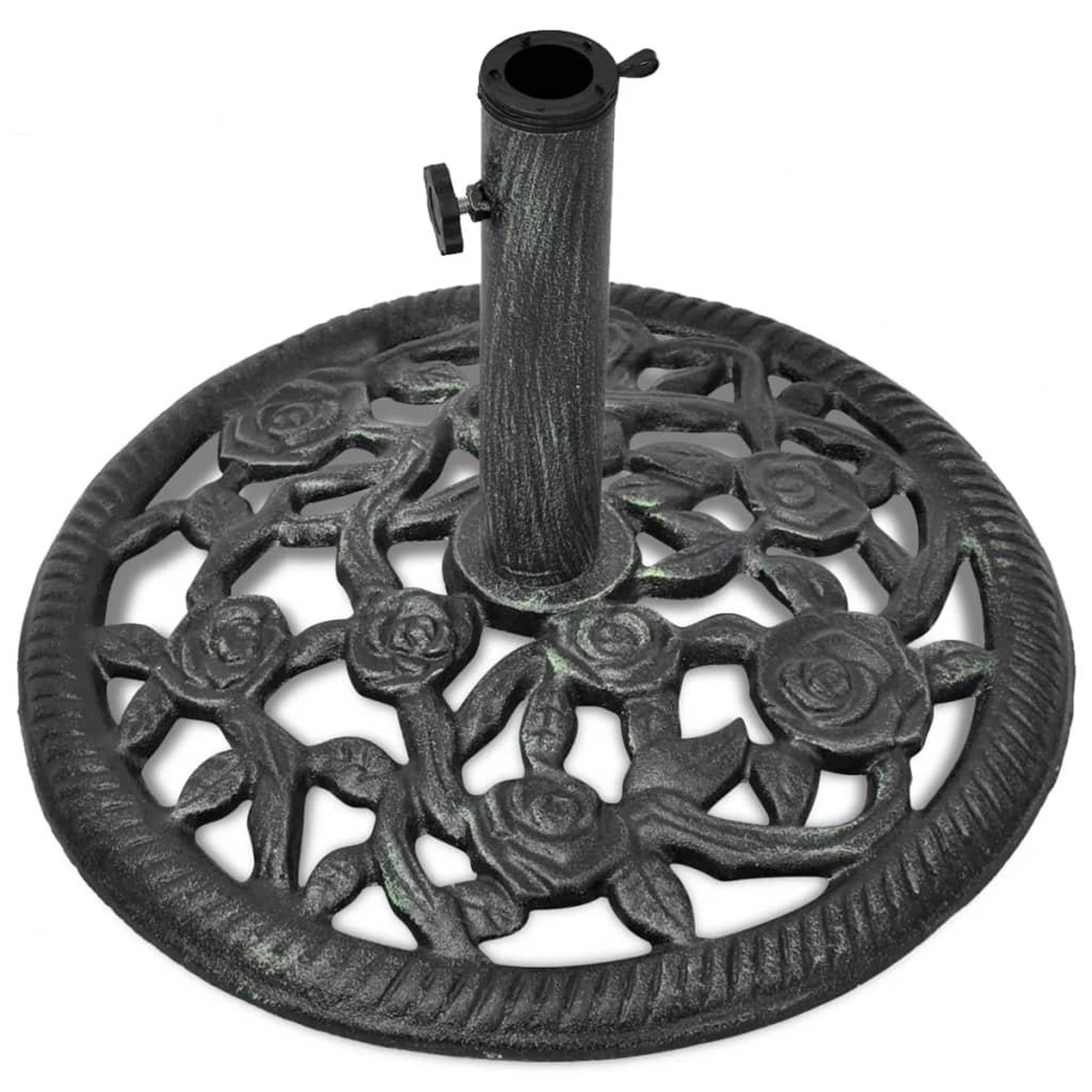 Voir la diapositive 2 : VIDAXL Socle de parasol en fonte 12 kg 48 cm