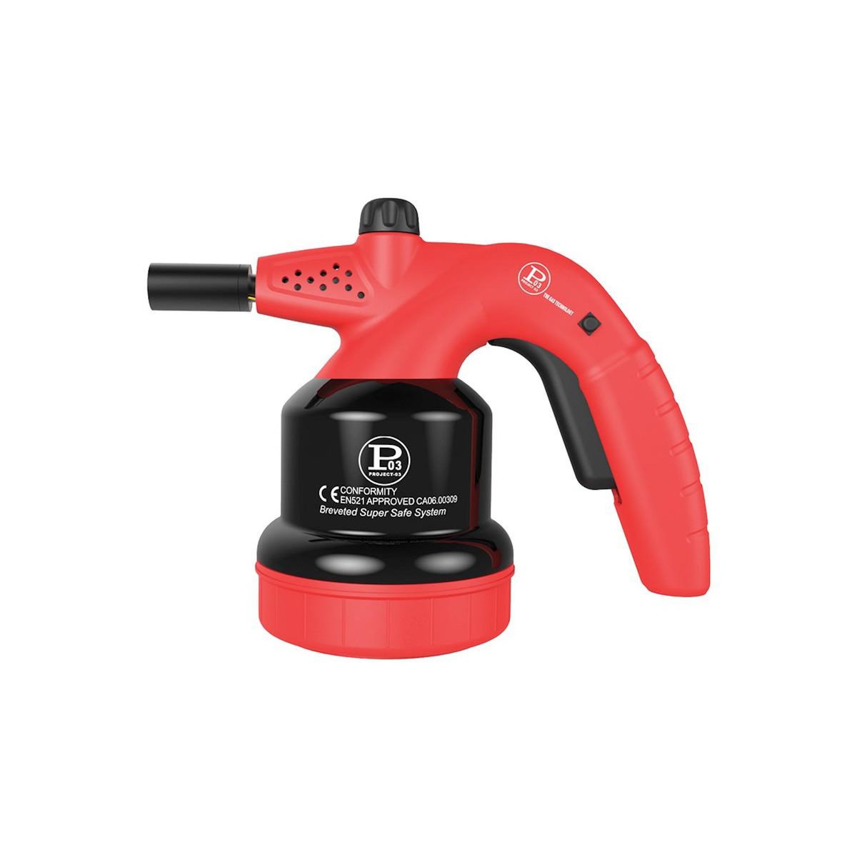 Proweltek Lampe à souder à gaz 1350°C avec Système de gachette Breveté - Allumage Auto Sécurisé, Cartouche gaz 190g