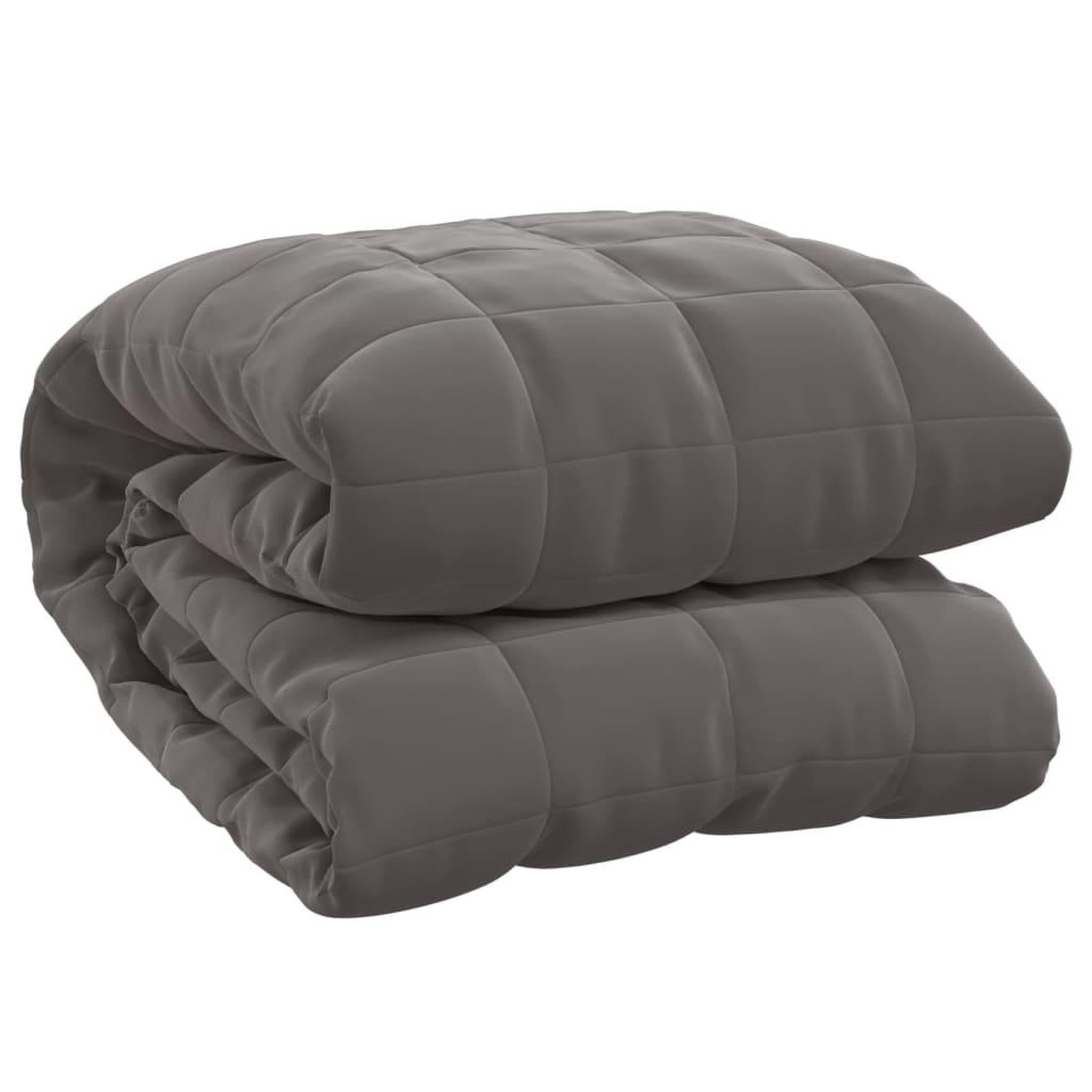 Voir la diapositive 2 : VIDAXL Couverture lestee Gris 138x200 cm 6 kg Tissu