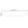Voir la diapositive 6 : VIDAXL Dessus de table Blanc Ø40x2,5 cm Bois de pin massif